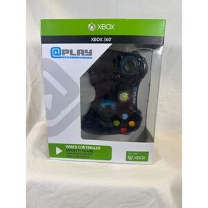 @Play Xbox 360 Wired Controller Smoke Black Translucent Microsoft Licensed NEW